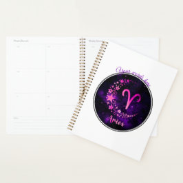 Creëer Uw eigen Paarse Hemelvaart Ram Zodiac Planner
