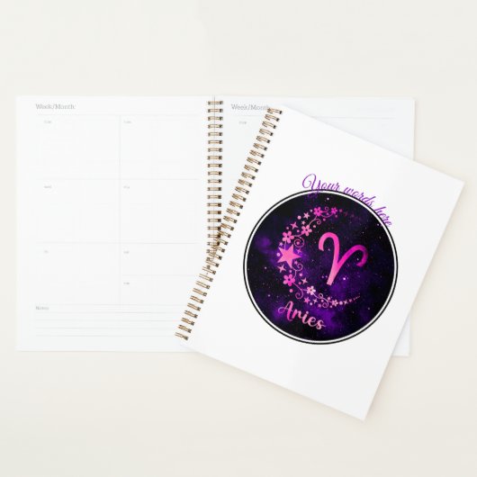 Creëer Uw eigen Paarse Hemelvaart Ram Zodiac Planner (Display)