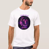 Creëer Uw eigen Paarse Hemelvaart Ram Zodiac T-shirt (Voorkant)