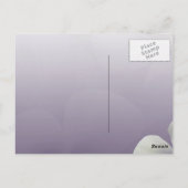 Creëer uw eigen paarse juni bruiloft briefkaart (Achterkant)