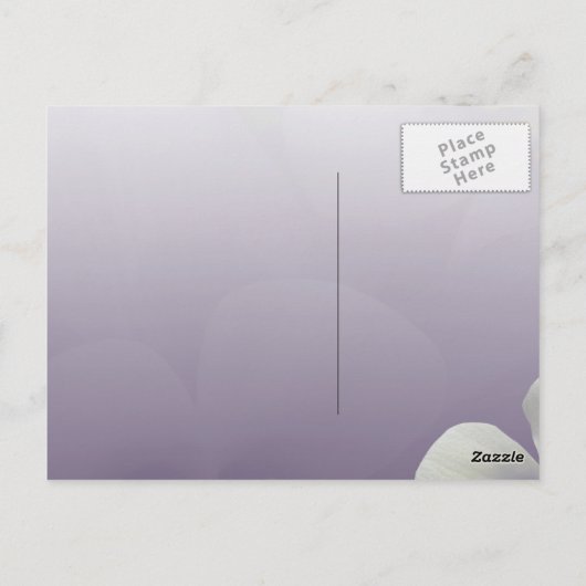 Creëer uw eigen paarse juni bruiloft briefkaart (Achterkant)