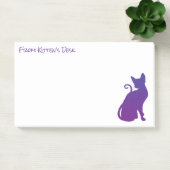 Creëer Uw eigen Paarse kattensilhouet Post-it® Notes (Kantoor)