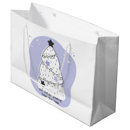 Creëer uw eigen Paarse kerstboom Groot Cadeauzakje