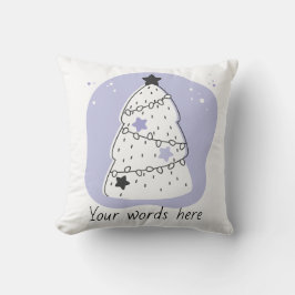 Creëer uw eigen Paarse kerstboom Kussen