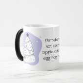 Creëer uw eigen Paarse kerstboom Magische Mok (Voorkant links)