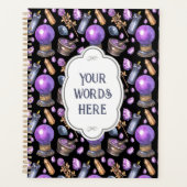 Creëer Uw eigen Paarse kristallen bal Planner (Voorkant)