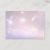 Creëer Uw eigen Paarse Lights Bokeh Advieskaart (Achterkant)