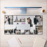 Creëer Uw eigen Paarse monogram 8-foto collage Bureaumat<br><div class="desc">Verhoog uw werkruimte met onze Monogrammed 8-Photo Collage Desk Mat! Personaliseer uw bureauruimte met gekoesterde herinneringen en uw unieke monogram. Perfect voor werk- of studieruimten,  het voegt een persoonlijke touch toe aan uw productiviteit. Ontwerp vandaag nog jouw bureau en maak er een canvas van inspiratie van!</div>