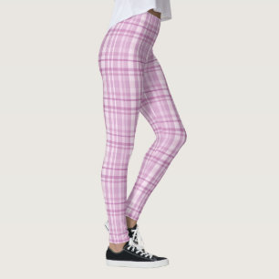 Creëer Uw Eigen Paarse Plaid van de Lavendel Leggings
