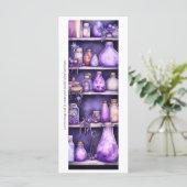 Creëer Uw eigen Paarse Potions Bladwijzer Kaart (Staand voorkant)