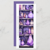 Creëer Uw eigen Paarse Potions Bladwijzer Kaart (Voorkant / Achterkant)