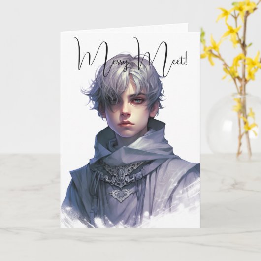 Creëer Uw eigen Paarse Prins Kaart (Gele Bloem)