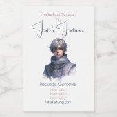 Creëer Uw eigen Paarse Prins Voedselcontainer Etiket (Enkel label)