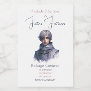 Creëer Uw eigen Paarse Prins Voedselcontainer Etiket