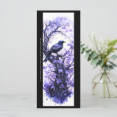 Creëer Uw Eigen Paarse Raven Bladwijzer Kaart (Staand voorkant)