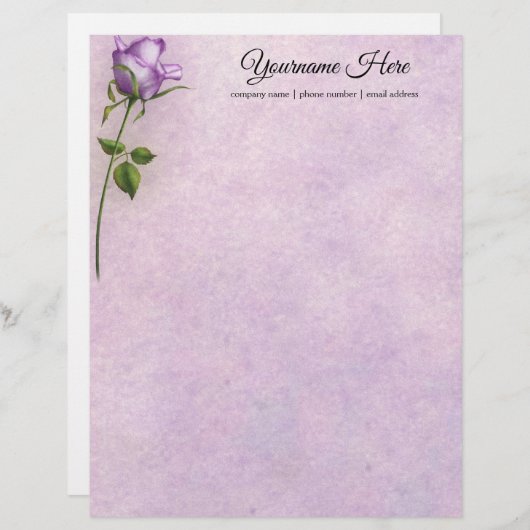 Creëer Uw eigen Paarse Roos (Voorkant / Achterkant)