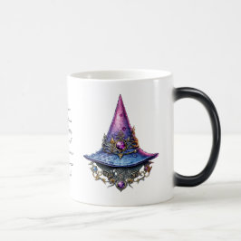 Creëer Uw eigen Paarse roze Bejeweled Witch Pet Magische Mok