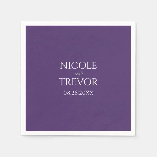 Creëer Uw Eigen - Paarse Servet (Voorkant)