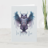 Creëer Uw eigen Paarse Uil Kaart (Voorkant)