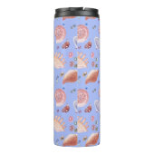 Creëer Uw eigen Paarse zee schelpen Thermosbeker (Achterkant)