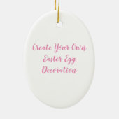 Creëer Uw eigen paaseieren Keramisch Ornament (Achterkant)