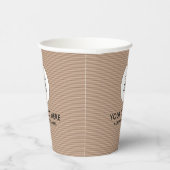 Creëer Uw Eigen Papercup Logo Koffiekleur Papieren Bekers (Rechts)