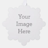 Papieren Ornament Stijl: Sneeuwvlok, Papier: Superfine Eggshell, Enveloppen: Geen (Voorkant)