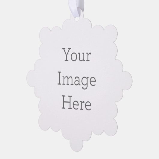 Papieren Ornament Stijl: Sneeuwvlok, Papier: Superfine Eggshell, Enveloppen: Geen (Links)