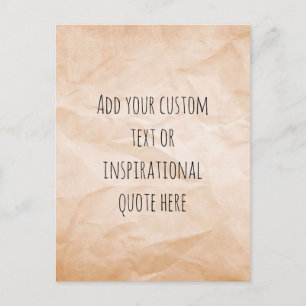 Creëer Uw eigen  papieren Motivatie quote Briefkaart