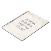 Creëer Uw eigen  papieren Motivatie quote Notitieboek (Linkerzijde)