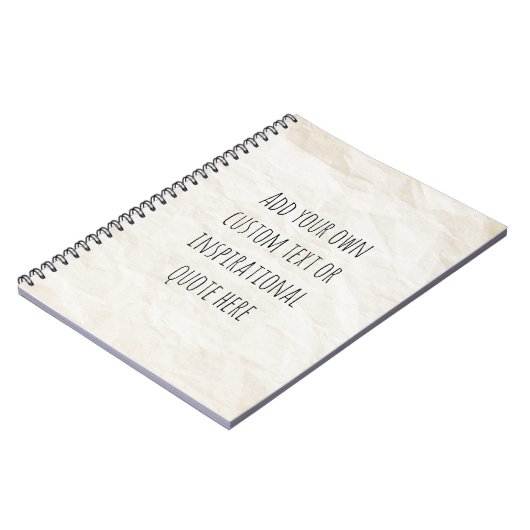 Creëer Uw eigen papieren Motivatie quote Notitieboek (Linkerzijde)