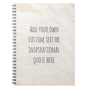 Creëer Uw eigen  papieren Motivatie quote Notitieboek