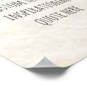 Creëer Uw eigen  papieren Motivatie quote Poster (Hoek)