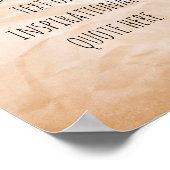 Creëer Uw eigen  papieren Motivatie quote Poster (Hoek)