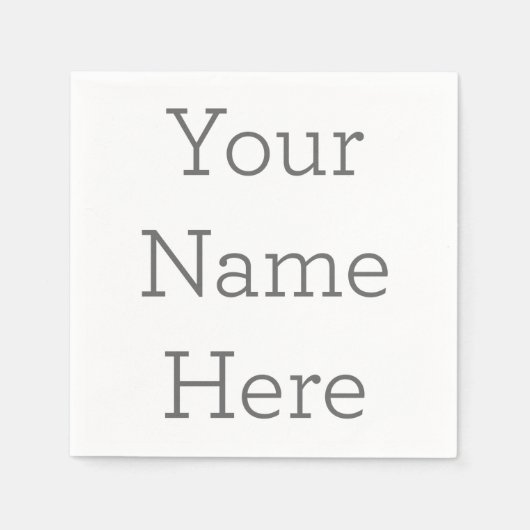 Papieren servetten, Standaard Cocktail Servet (Voorkant)