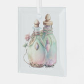 Creëer uw eigen parfumflesjes glas ornament (Voorkant links)