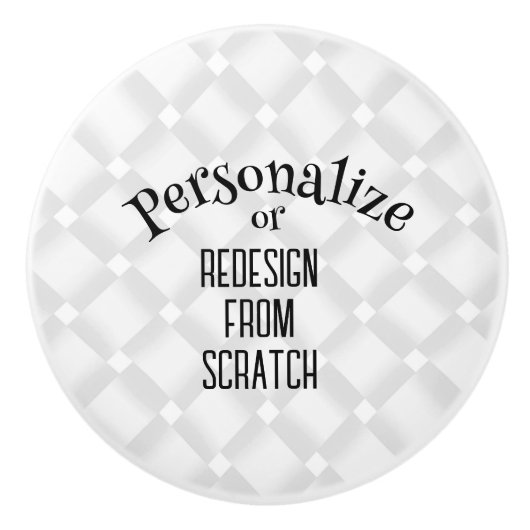 Creëer uw eigen — pas dit aan keramische knop (Voorkant)