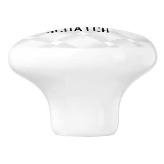 Creëer uw eigen — pas dit aan keramische knop (Zijkant)