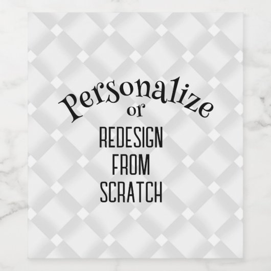 Creëer uw eigen — pas dit aan wijn etiket (Enkel label)