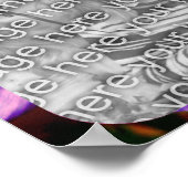 Creëer Uw eigen Pasque Flower Lijst Foto Poster (Hoek)