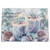 Creëer uw eigen pastel kerst hete cider groot cadeauzakje (Voorkant)