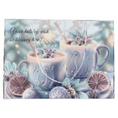 Creëer uw eigen pastel kerst hete cider groot cadeauzakje (Achterkant)