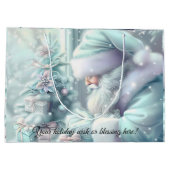 Creëer Uw eigen pastel Kerstman & kerstboom Groot Cadeauzakje (Achterkant)