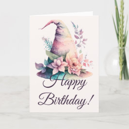 Creëer uw eigen pastel regenboog heks Pet Rozen Feestdagen Kaart