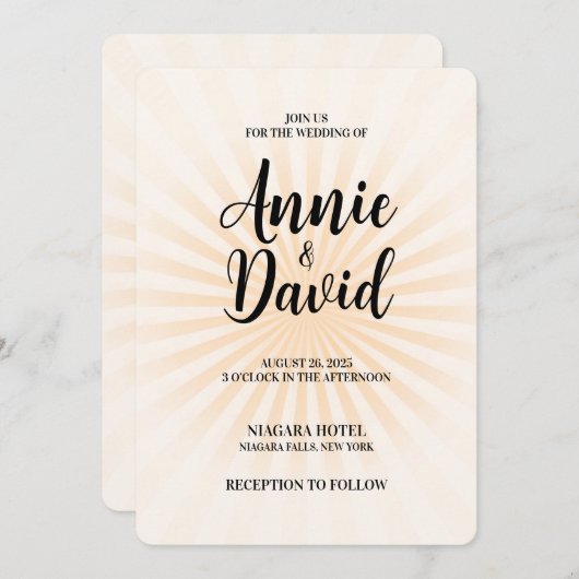 Creëer uw eigen pastel retro starburst kaart (Voorkant / Achterkant)