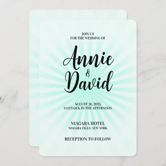 Creëer uw eigen pastel retro starburst kaart (Voorkant / Achterkant)