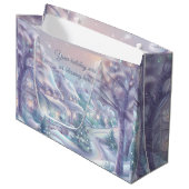 Creëer uw eigen pastelkerstdorp groot cadeauzakje (Voorkant Gekanteld)