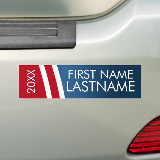 Creëer Uw eigen patriottische Campagne Gear Bumpersticker (Op auto)