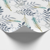 Creëer uw eigen Peacock Snowflakes Cadeaupapier (Hoek)