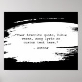 Creëer Uw eigen penseelstreek Aangepaste offerte Poster (Voorkant)